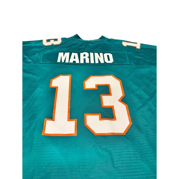 Vintage NFL Pro Line Dan Marino Miami Dolphins Jersey Teal 13 Mens 5XL Rare VTG - Picture 11 of 12
